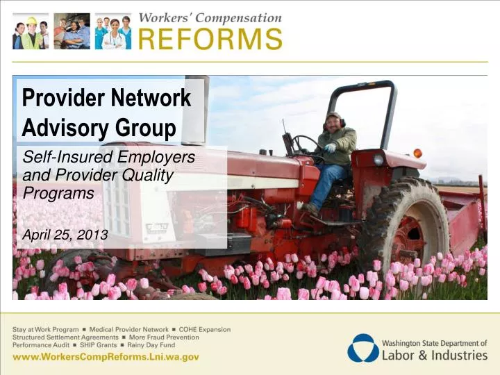 provider network advisory group