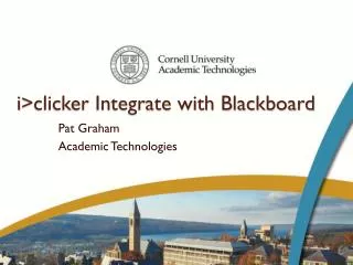 i &gt;clicker Integrate with Blackboard