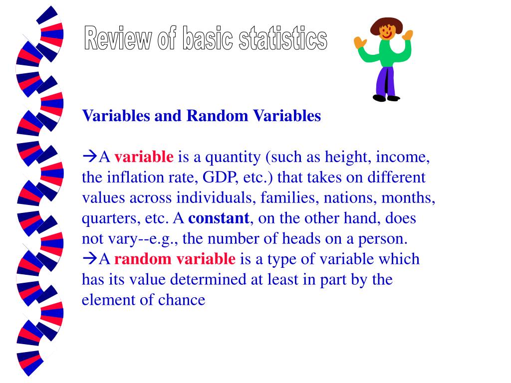 PPT - Understanding Basic Statistics: Variables, Random Variables, and ...