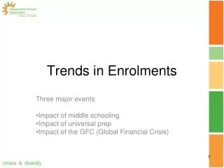 Trends in Enrolments