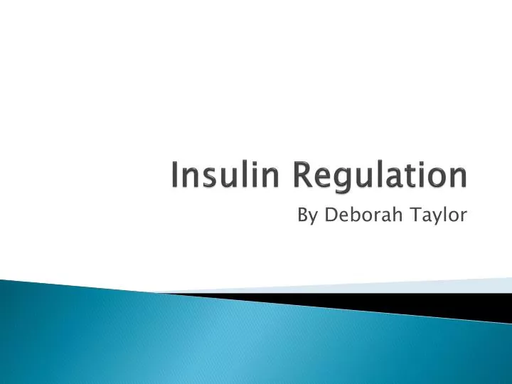 insulin regulation