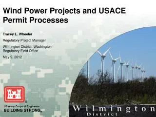 Wind Power Projects and USACE Permit Processes