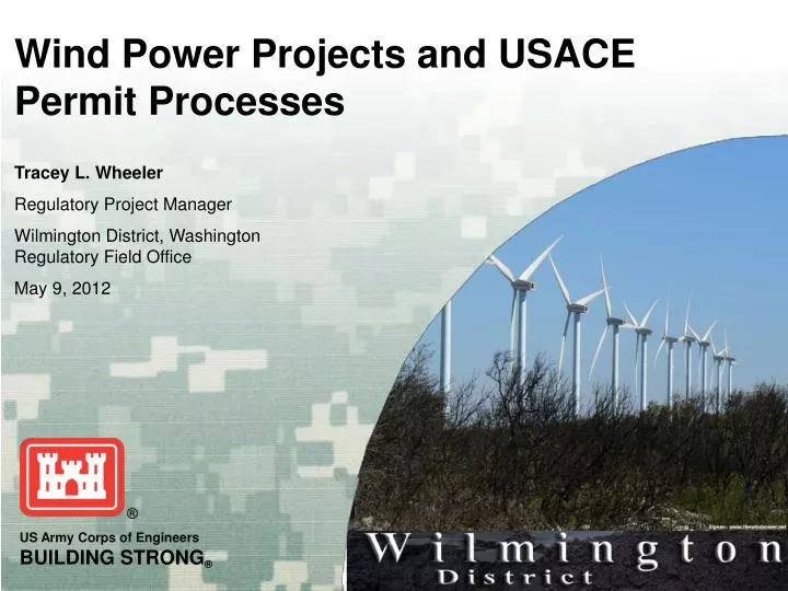 wind power projects and usace permit processes