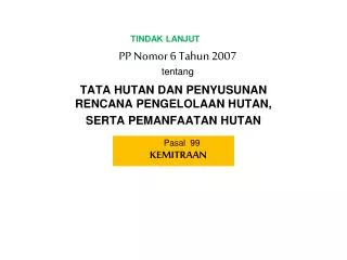 pp nomor 6 tahun 2007 tentang