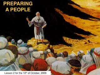 PREPARING A PEOPLE