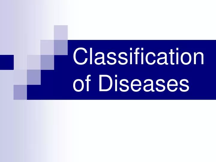 classification of diseases