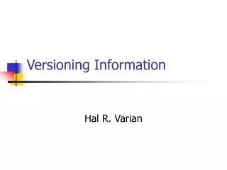 Versioning Information