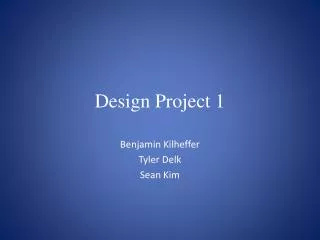 Design Project 1