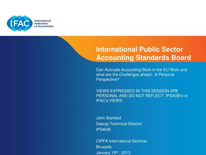 international public sector accounting standards board