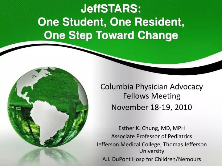 jeffstars one student one resident one step toward change