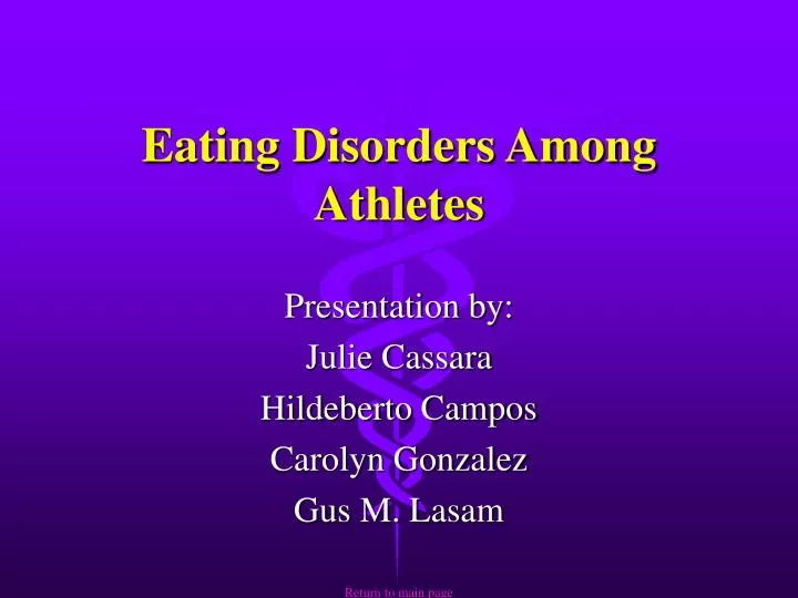 eating disorders among athletes
