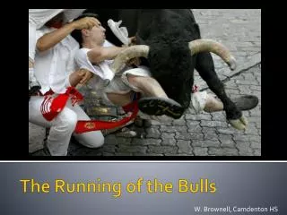 the running of the bulls