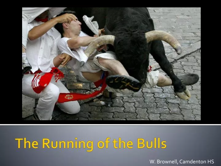 the running of the bulls
