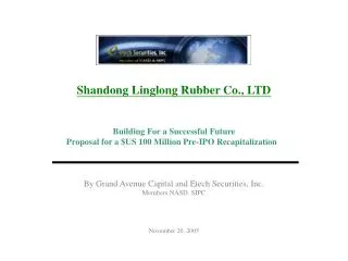 Shandong Linglong Rubber Co., LTD Building For a Successful Future