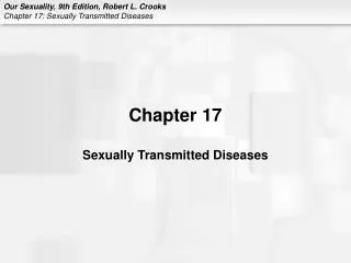 Chapter 17 Sexually Transmitted Diseases
