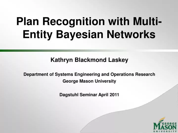 plan recognition with multi entity bayesian networks