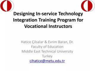 Designing In-service Technology Integration Training Program for Vocational Instructors