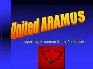Importing Armenian Stone Necklaces