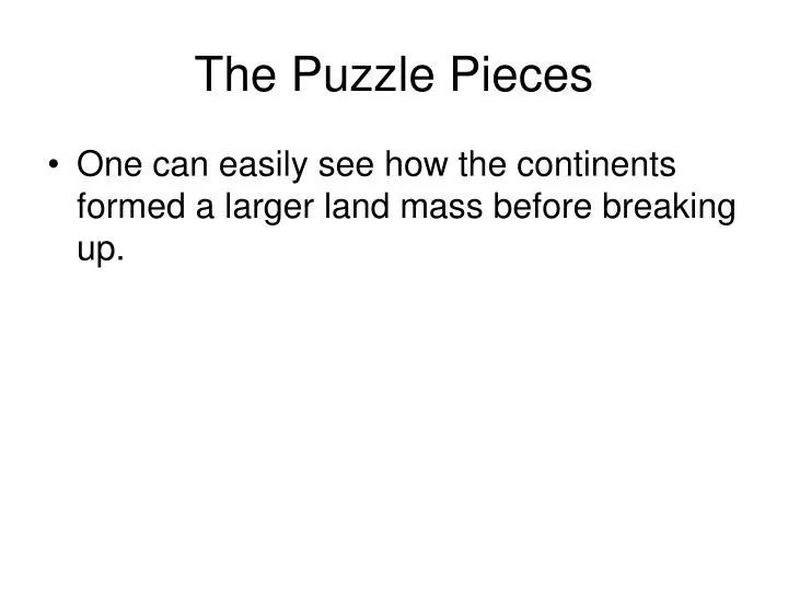 the puzzle pieces