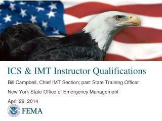 ICS &amp; IMT Instructor Qualifications