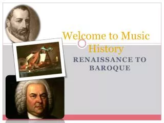 Welcome to Music History