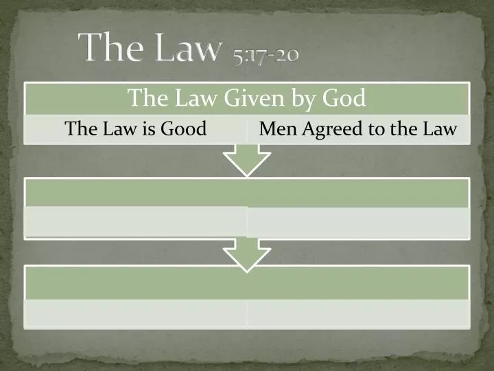 the law 5 17 20