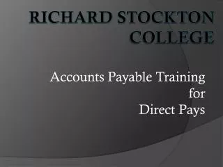Richard Stockton College