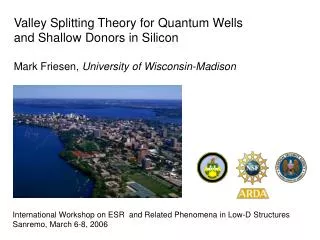 Valley Splitting Theory for Quantum Wells and Shallow Donors in Silicon