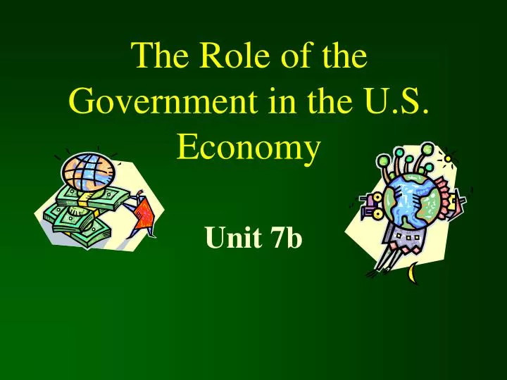 the role of the government in the u s economy