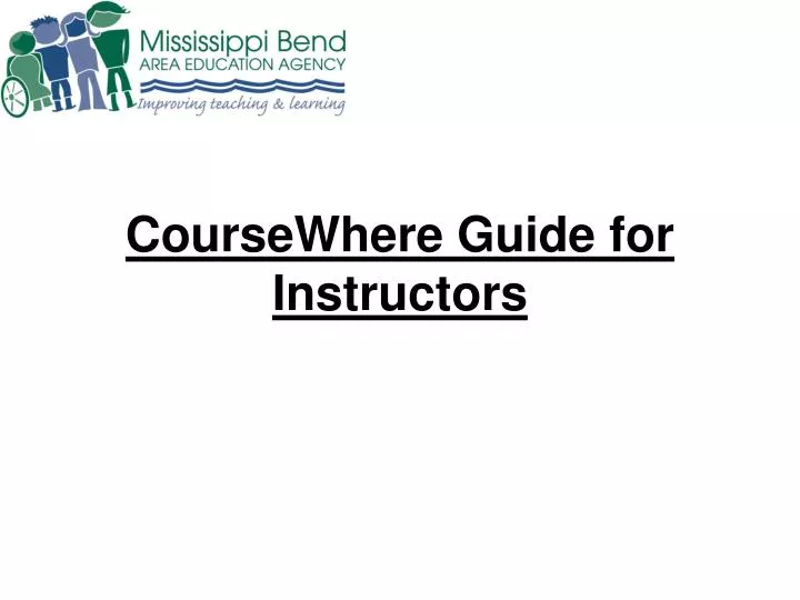 coursewhere guide for instructors