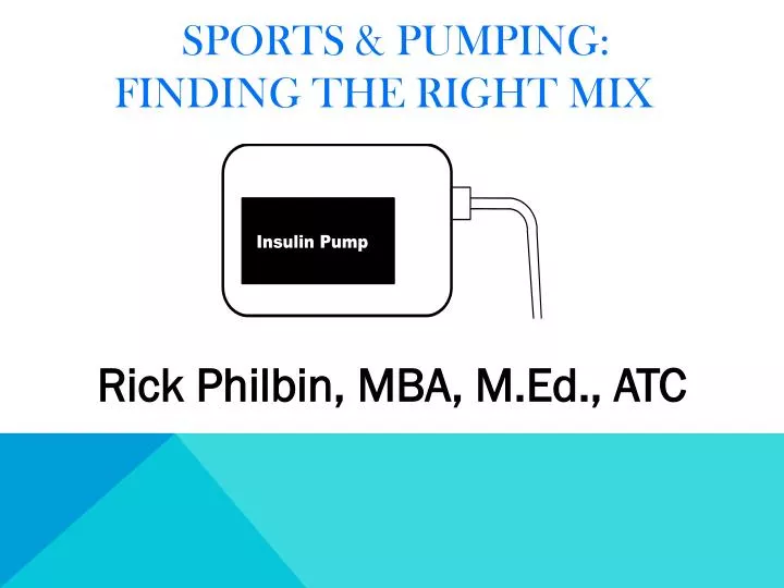 sports pumping finding the right mix