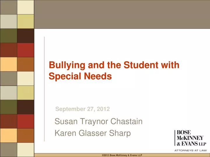 bullying and the student with special needs