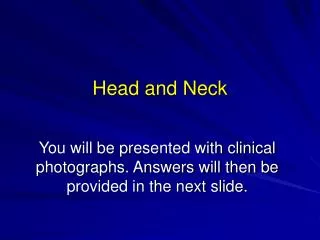 Head and Neck