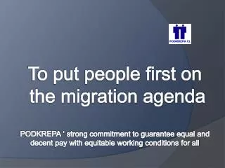 To put people first on the migration agenda