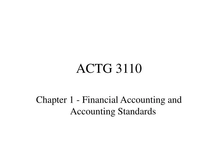 actg 3110