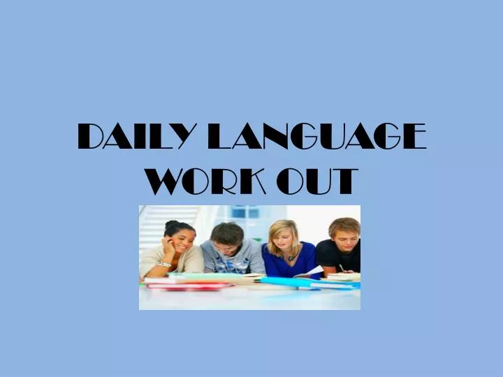 daily language work out