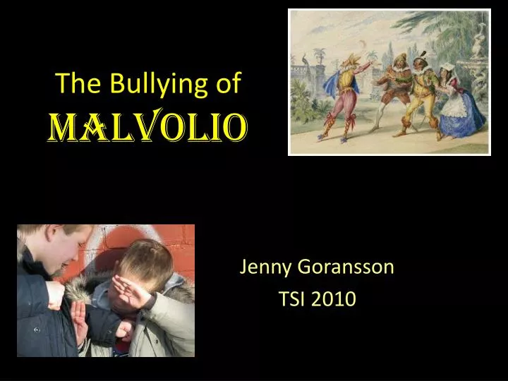 the bullying of malvolio