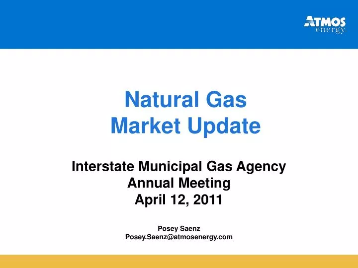 natural gas market update