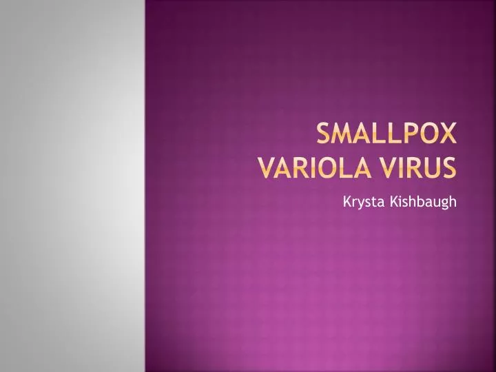 smallpox variola virus