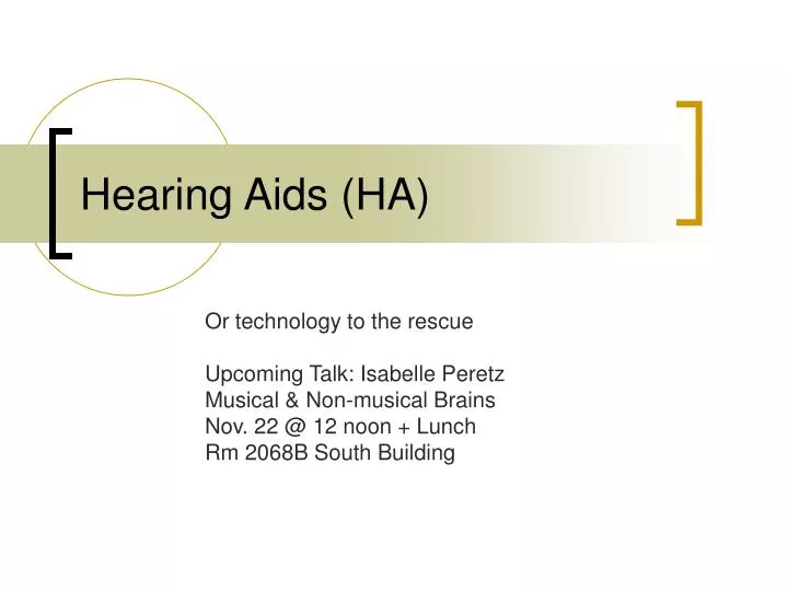 hearing aids ha