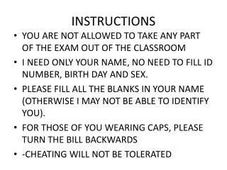 INSTRUCTIONS