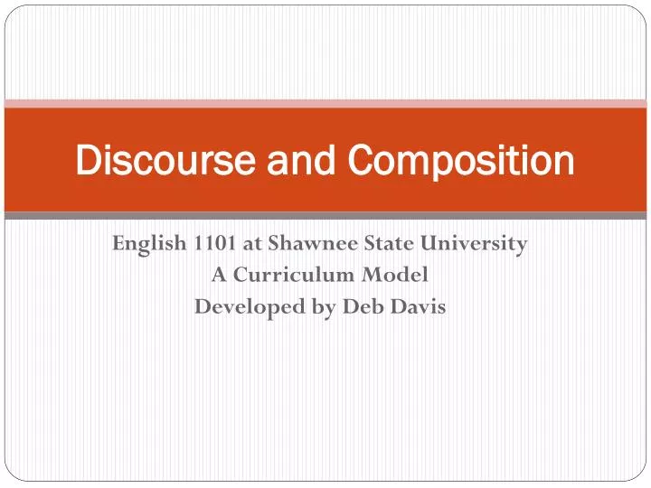 d iscourse and composition