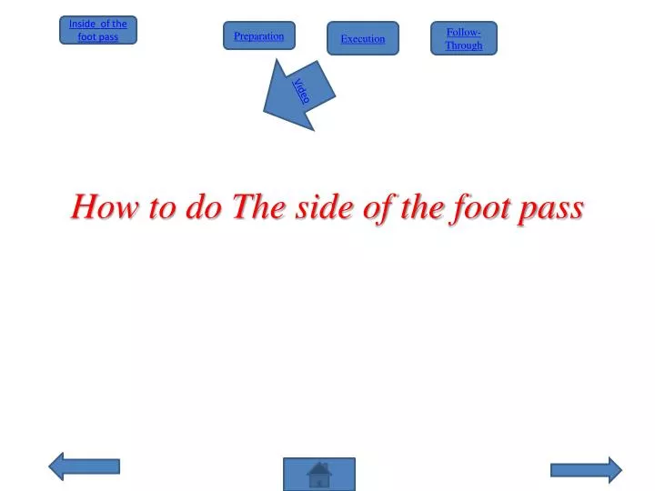 how to do the side of the foot pass