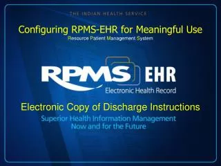 Electronic Copy of Discharge Instructions