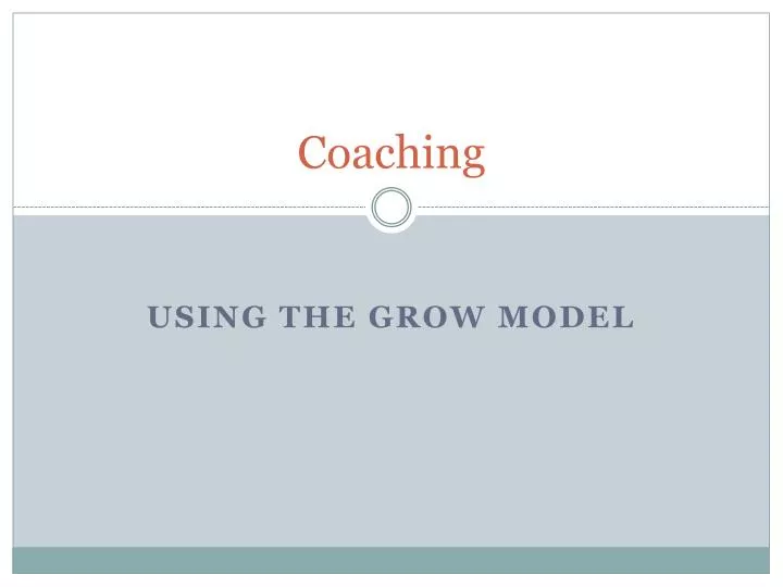 GROW Coaching Model: Free PowerPoint Template