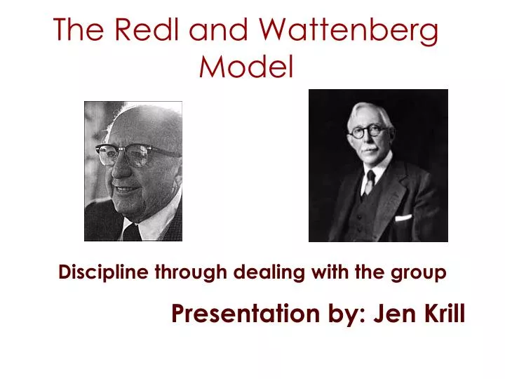 the redl and wattenberg model