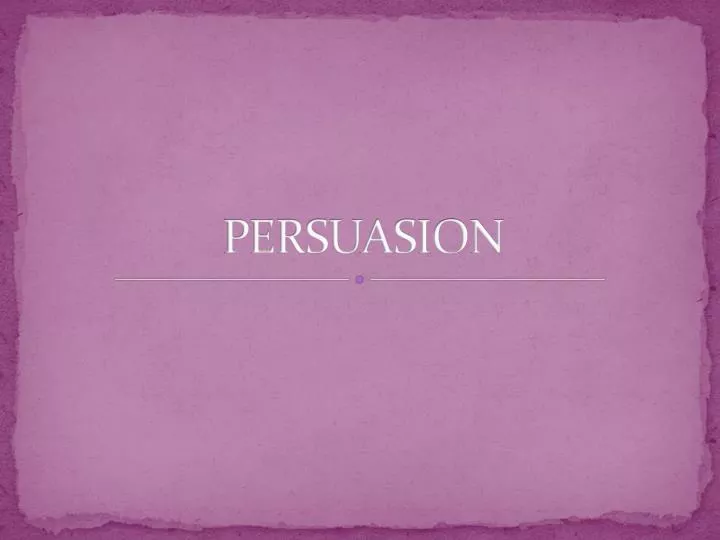 persuasion