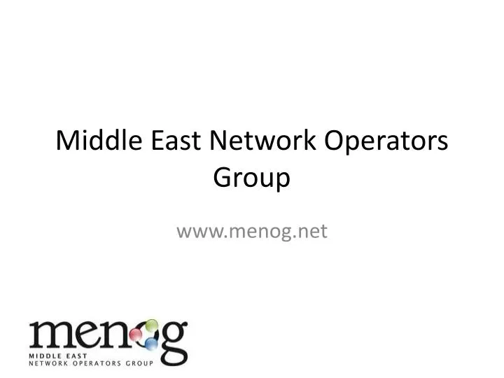 middle east network operators group