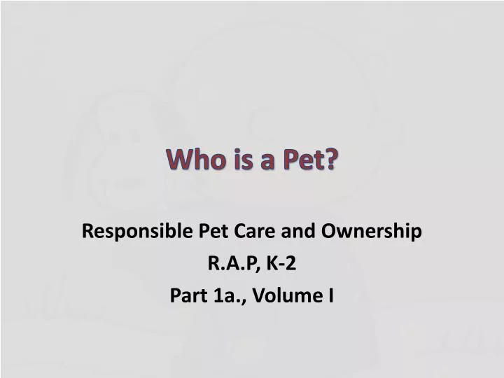 who is a pet