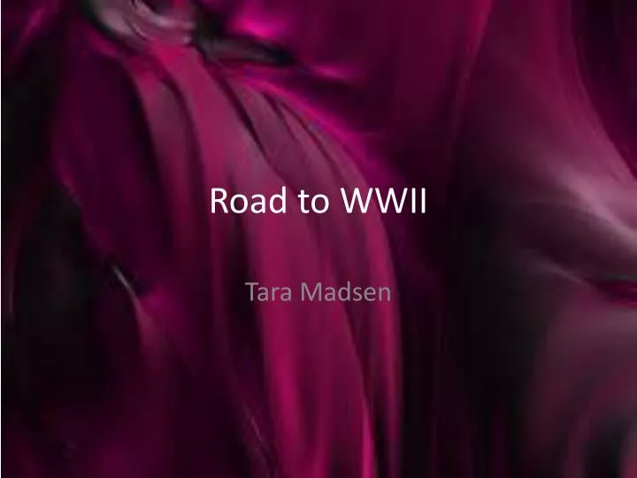 road to wwii